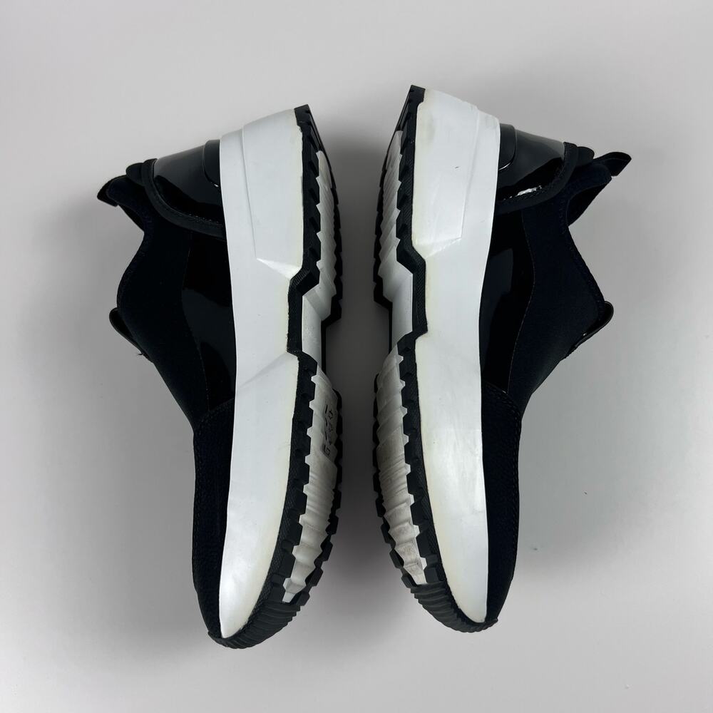 Michael Kors Muse Scuba Slip-On Trainer Sneakers Black White 8.5 - Picture 10 of 12